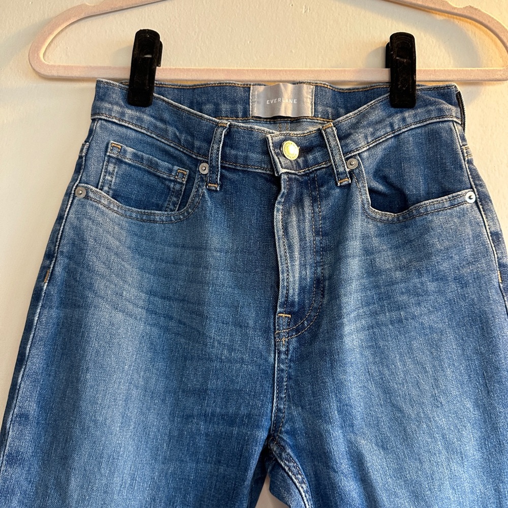 Everlane Classic Blue Women's Cropped Jeans - Picture 2 of 8